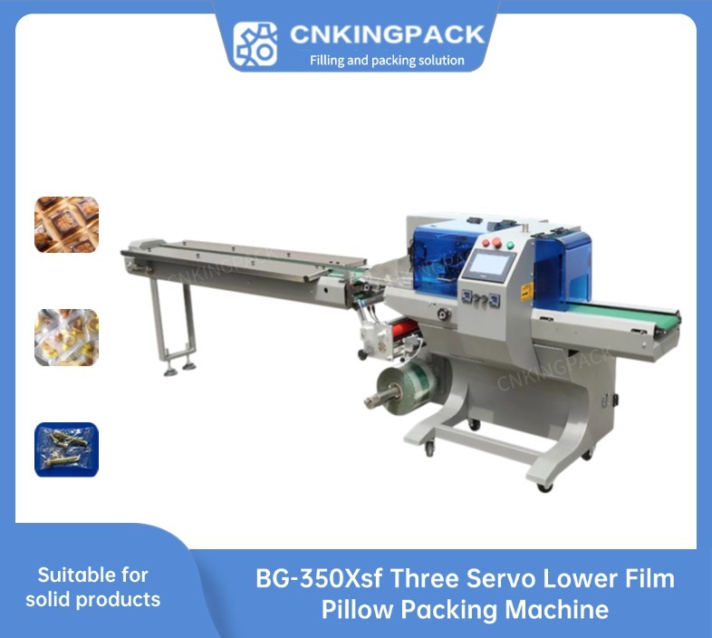 BG-350XSF Three Servo Lower Film Pillow Packing Machine