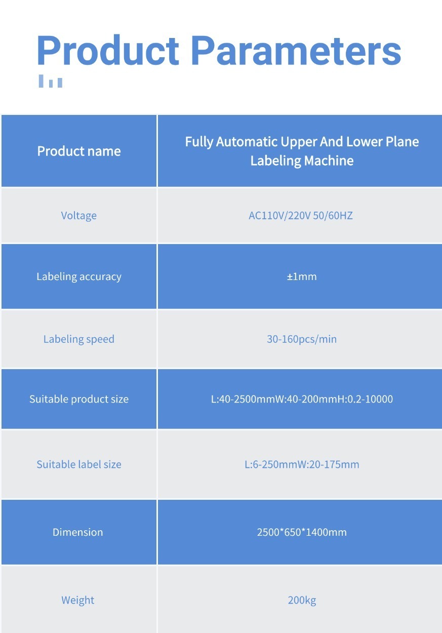全自动上下平面贴标机 (3)
